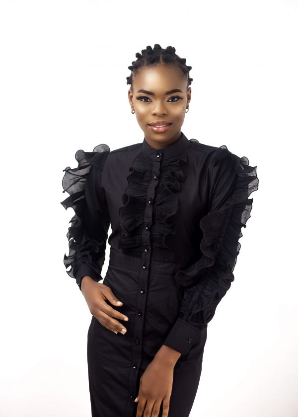 Ruffled Shirt Dress - Image 2