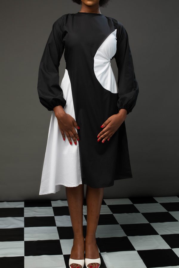 Double Tone Shirt Dress - Image 2