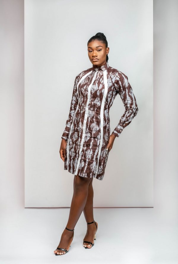 Adire Shirt Dress