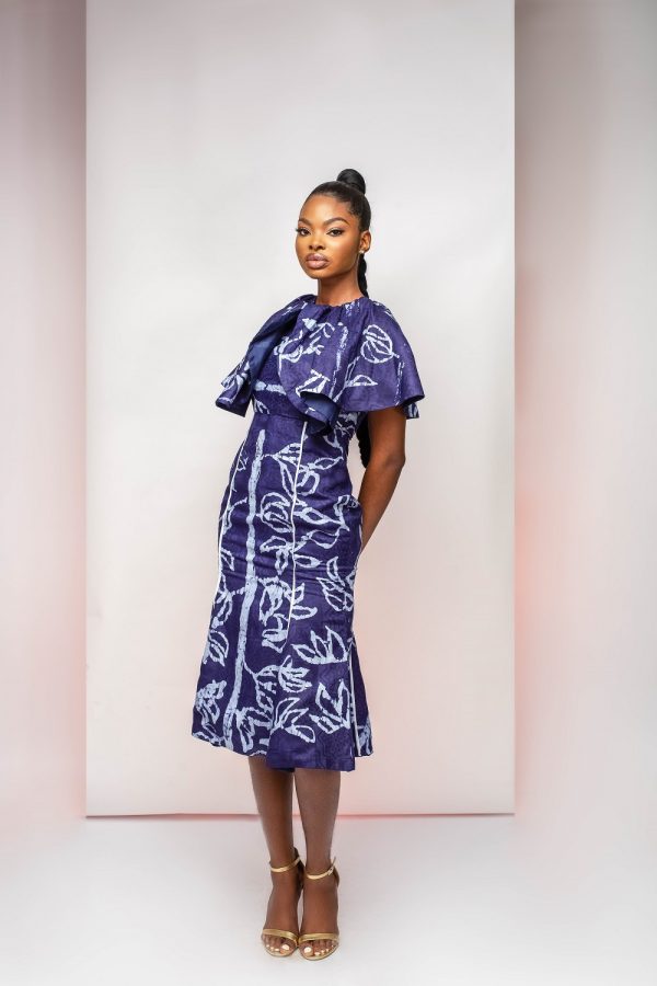 Adire Bib Dress - Image 2