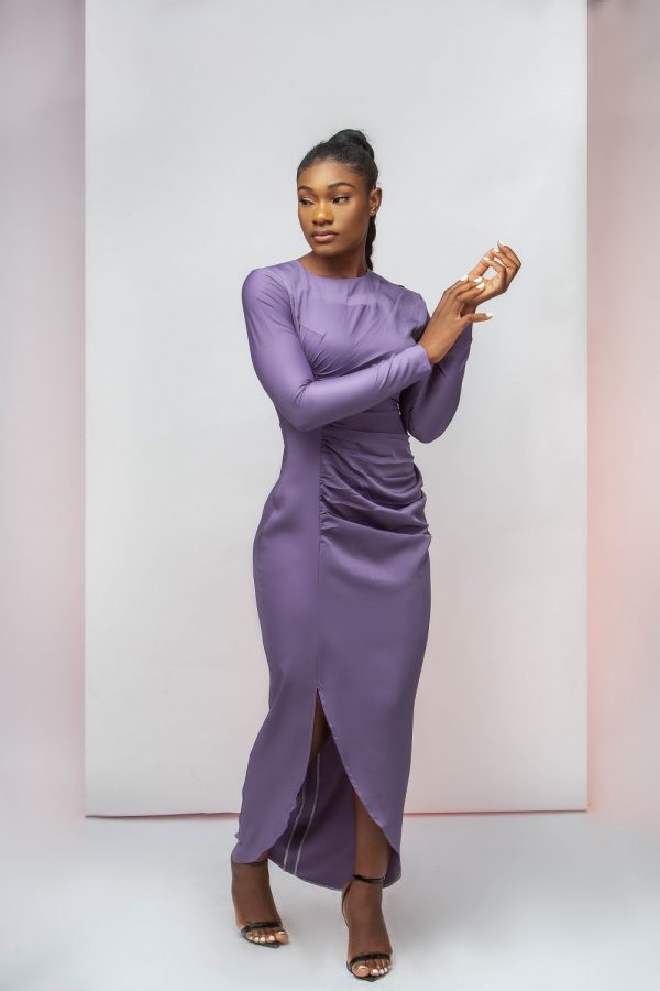 Cut Ruched Dress - Image 2